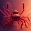 Placeholder: portrait painting of a cyberpunk red robot spider, ultra realistic, intricate details, ultra highly detailed, shiny, smooth, studio quality, octane render, Surrealism, Triadic colour scheme,glow-stick, ambient lighting,nightclub lighting, polaroid, 100mm, --ar 1:1 --v4