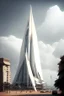 Placeholder: big pointy white dystopian rich uganda city center