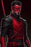 Placeholder: Daredevil as a futuristic samurai