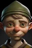Placeholder: Portrait of a male gnome with short hair, small and intelligent eyes, angular face, aquiline nose,