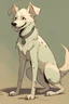 Placeholder: Stinky, one legged dog in anime style