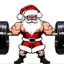 Placeholder: Strong santa illustration