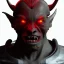 Placeholder: evil ork, devil, brutal face, tron, head, glow eyes, 8k, finely detailed, dark light, photo realistic, cyberpunk