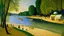 Placeholder: A beautiful Danube beach painted by George Seurat