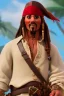 Placeholder: captain jack sparrow, extreme details, real, drinking , enjoying, sober, digital art, extreme colors --ar3:2--v4--q2