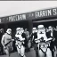Placeholder: Creepy old photo of star wars type people at the fair