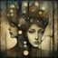 Placeholder: The faces you see in a spring forest... Modifiers: ethereal acrylic art abstract surreal Arthur Rackham Art Nouveau celestial Didier Lourenço Catrin Welz-Stein warm light fractured debeh