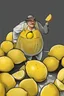 Placeholder: Juicy yellow lemon man