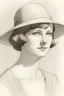 Placeholder: a 1920s woman pencil sketch