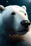 Placeholder: A polar bear merged with narwhale realistic