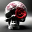 Placeholder: Crack Skull and red rose, marble texture, dark, shallow depth of field, macro lens, unreal engine 5, hyper detailed,8k, HDR, hyperphotorealistic, bone, set in fire, trending by artstation