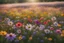 Placeholder: A field of wildflowers in full bloom, creating a kaleidoscope of colors under the bright sunlight. Ultra Realistic, National Geographic, Fujifilm GFX100S, 100mm telephoto lens, f/5.6 aperture, afternoon, macro, Provia 100F film