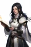 Placeholder: Female twilight cleric with black hair