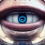 Placeholder: close-up portrait of open mouth and teeth inside of human eye, ultra-realistic, intricate, 8k resolution, high-quality, fine-detail, digital art, detailed matte, volumetric lighting, dynamic lighting, photorealistic, 3d octane render, illustration,