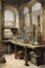 Placeholder: An old laboratory by alma tadema