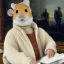 Placeholder: Joe biden in a hamster onesie painted by da vinci