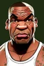 Placeholder: Mike Tyson American boxer ,cartoon 2d