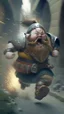 Placeholder: dwarf running into battle