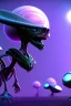 Placeholder: aliens invade clean art NFT, blender 3d