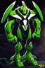 Placeholder: A new space creature from Ben 10 cartoon. Strong and graceful body made of ..metal Johar