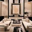 Placeholder: Chanel-style interior with an abstract painting on the wall