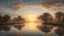 Placeholder: Style John Constable, sunrise, relaxation, luxury, dream world, calm beauty, symmetry, fantasy world, magic, beautiful composition, exquisite detail, 135mm lens