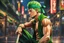 Placeholder: Zoro in 8k 2D anime realistic drawing style, one piece them, close picture, fantasy, neon, highly detailed, high details, detailed portrait, masterpiece,ultra detailed, ultra quality