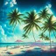 Placeholder: miami, 80s , dreamy night beach