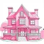 Placeholder: cartoon house draw pink mak perfect