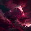 Placeholder: burgundy clouds