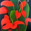 Placeholder: Anthurium, Symbolism, oil on canvas