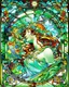 Placeholder: Alphonse Mucha . STAINED GLASS