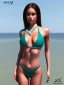 Placeholder: Female swimsuit model