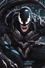 Placeholder: Venom mix with machine in solo leveling shadow artstyle, cyberpunk them, intricate details, highly detailed, high details, detailed portrait, masterpiece,ultra detailed,best quality