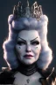 Placeholder: Mae West as evil queen in black leather, leather, busty, cleavage, angry, stern look. character design by cory loftis, fenghua zhong, ryohei hase, ismail inceoglu and ruan jia. unreal engine 5, artistic lighting, highly detailed, photorealistic, fantasy