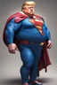 Placeholder: morbidly obese superman with donald trump's head and his fat hanging out of his shirt