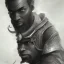 Placeholder: dungeons and dragons, monk, black, african, portrait, face, close up