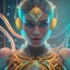 Placeholder: upper body of yoga artist, maze background , levitated lab equipment, 4k, Highly Detailed, Masterpiece, perfect eyes, Digital Illustration, Cinematic Lighting, Realistic, Sharp Focus, Centered, Beautifully Lit, Bioluminescent by Stanley Artgerm Lau