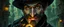 Placeholder: close up portrait of clever crow vintage mustache thief quickling juggler man in then elven magical green city of Forgotten Realms, myth drannor