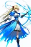 Placeholder: Saber from fate's stay night with angle wings render 4k high resolution full body