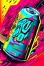 Placeholder: 90s Energy Drink Poster background.