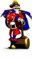 Placeholder: Captain Crunch standing in a captain morgan pose