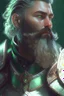 Placeholder: photorealistic white male bearded handsome, hyperdetailed painting, luminism, Bar lighting, complex, dark green miltary armor, 4k resolution concept art, Artgerm, WLOP, Alphonse Mucha, 3d render, octane render, intricately detailed, cinematic, awesome full color, hand drawn, dark, gritty, cinematic