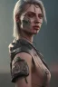 Placeholder: portrait post-apocalypse cyborgs in a cyberpunk city, fantasy style, lighting, particles, highly detailed, cinamatic, 8k