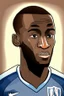 Placeholder: Moussa Diaby French football player ,cartoon 2d