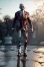 Placeholder: Ultra realistic image, joe biden zombie, zombie performance, skull, grey eyes, blood, torn arm, night, walking twisted, waist up view, thriller style, dark ambient, highly detailed, White House background, concept art, unreal engine 5, god rays, ray tracing, RTX, lumen lighting, ultra detail, volumetric lighting, 3d, finely drawn, high definition, high resolution.