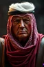 Placeholder: President Trump wearing Arabic head scarf and Arabic cloths , red skin, scales, unreal engine 6, high detail, intricate, cinematic. photoshoot style, intricate, studio lighting, masterpiece , highly detailed, 8k, best quality, fire, smoke, dramatic,d,<lora:mshn:0.7>,<lyco:Warrior_Couture:0.5>,