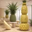 Placeholder: A tourist resort in the shape of a pineapple, interior design, section