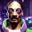 Placeholder: Snoop Dogg cyborg character very detailed cinematic cyberpunk unreal engine photo realistic