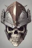 Placeholder: WARRIOR skull helmet, anime style, portrait